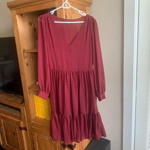 ASOS Textured Tiered Dress Size 6